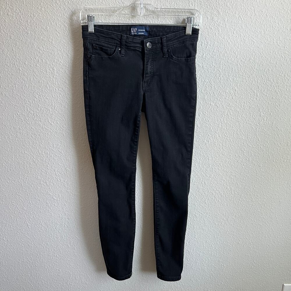 Gap Black Low Rise Skinny Jegging Jeans Women's 25 Stretch Denim